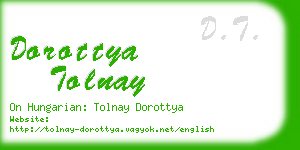dorottya tolnay business card